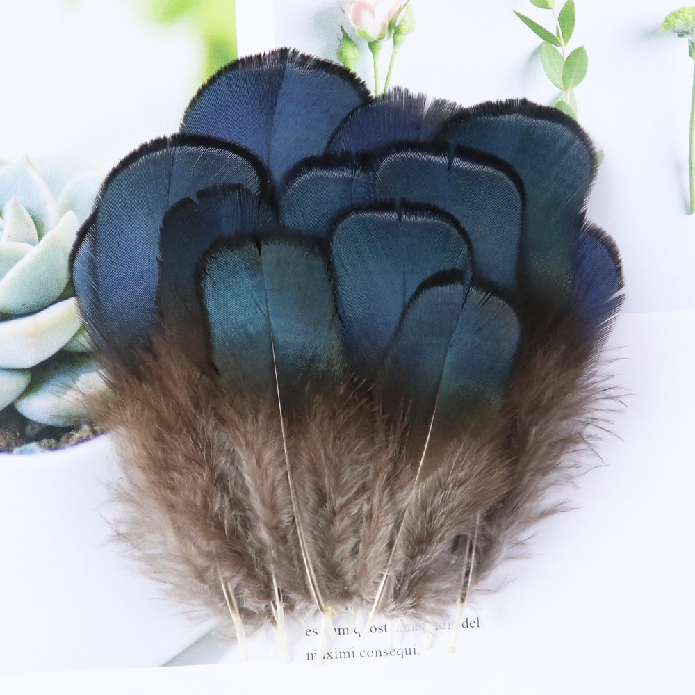 自然色鸡毛野鸡毛散装diy材料饰品配件装饰类羽毛工艺品原料