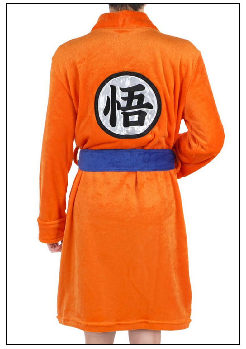 现货 七龙珠孙悟空cosplay衣服睡袍 悟字浴袍 悟空浴袍睡衣
