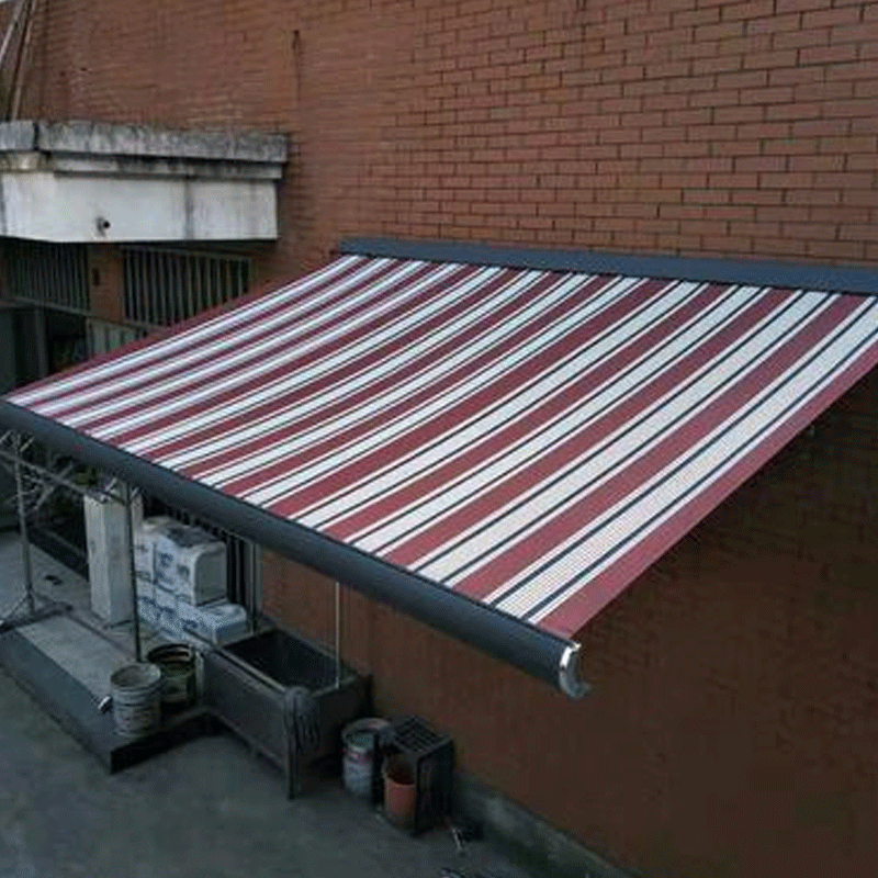 深圳遮阳挡雨双层纤维遮阳篷多色 手自动伸缩篷户外商铺遮阳雨棚