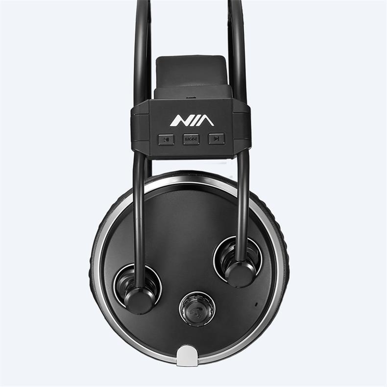 nia s1000蓝牙耳机 插卡耳机 fm 监听耳机 耳机app操控hifi级