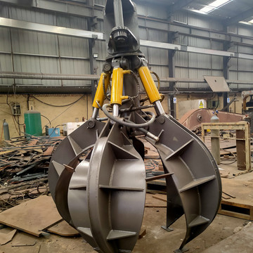 小型挖机抓钢机固定式20吨挖机抓钢机废铁铁钢抓钢器