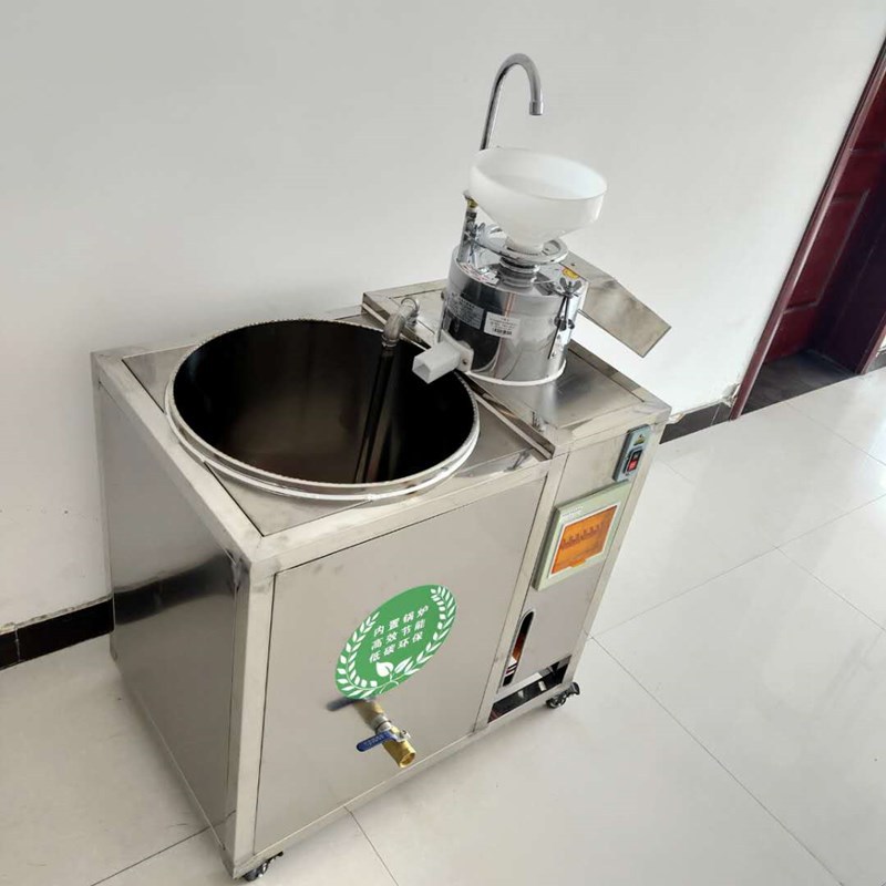 小型花生石磨做豆腐机器 磨豆脱渣机 家用豆浆磨浆一体豆腐机