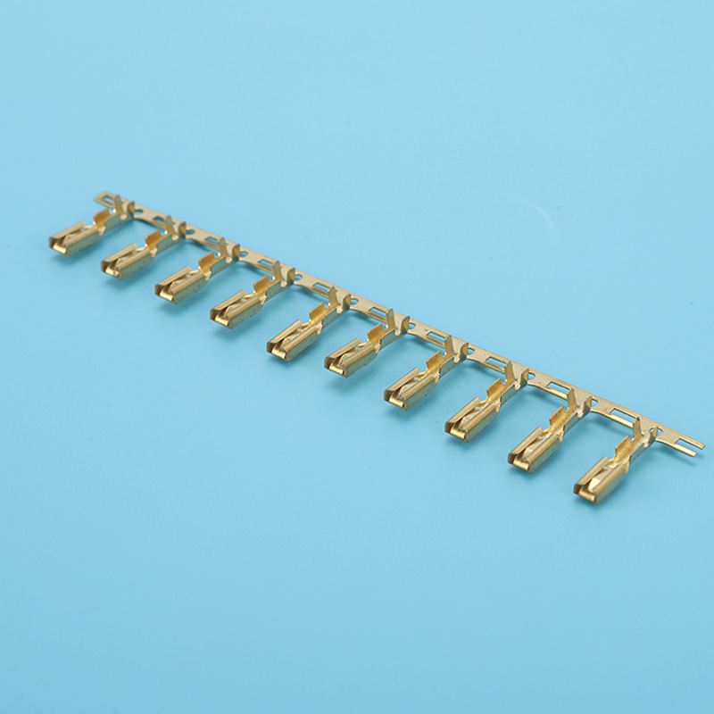 厂家自产自销连绕端子四方插 2.8接地插片端子 接插件端子