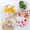 2020 summer Young children new pattern Female baby Hooded camisole one-piece garment baby triangle Climbing clothes go out 2020 summer Young children new pattern Female baby Hooded camisole one-piece garment baby triangle Climbing clothes go out