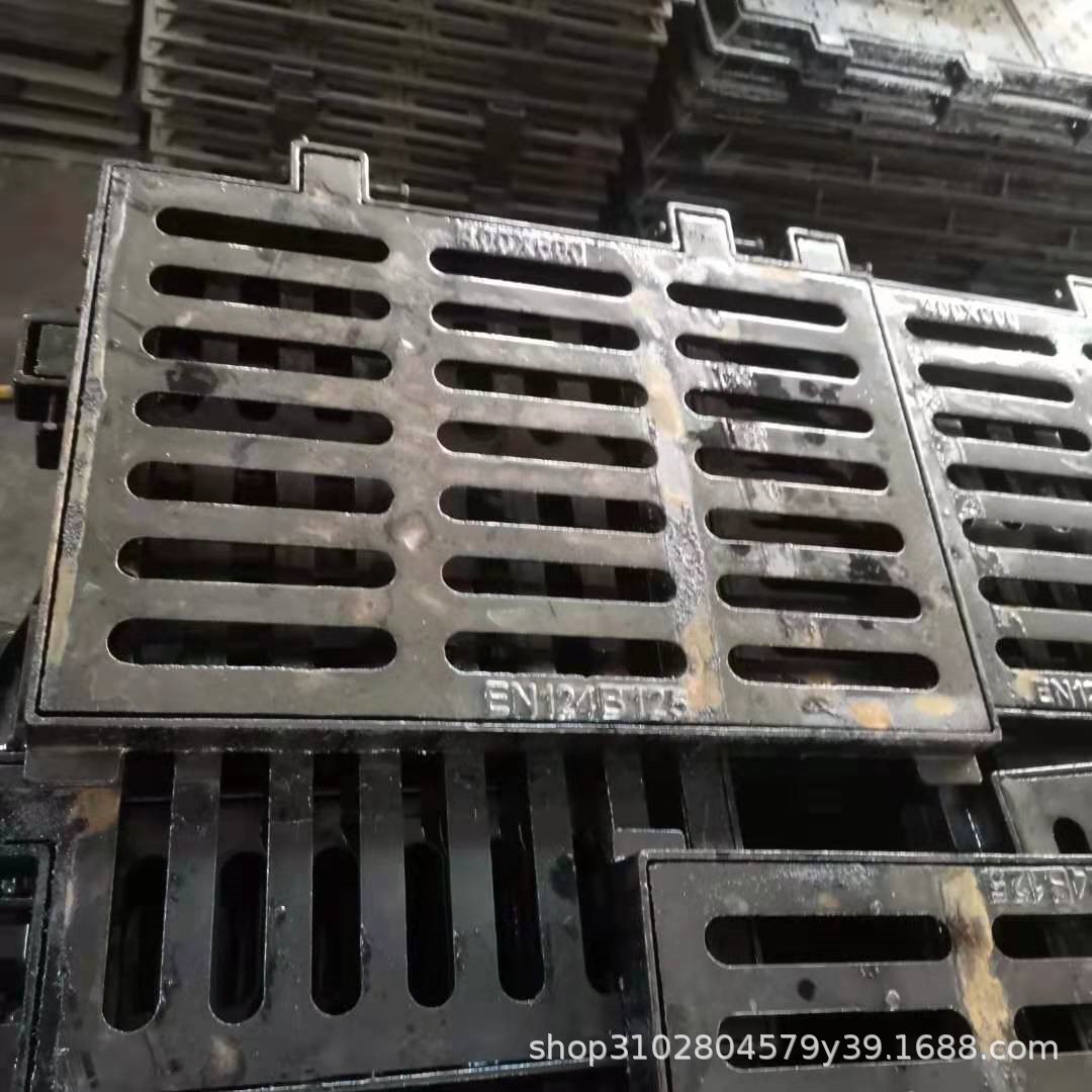 厂家现货销售球墨铸铁井盖 400*600铸铁套篦 小区下水道铸铁篦子