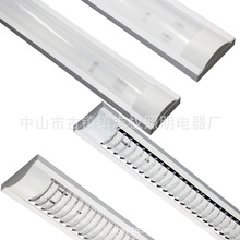 T8支架 LED0.6米1.2米T8防尘透明胶片与格栅防尘支架