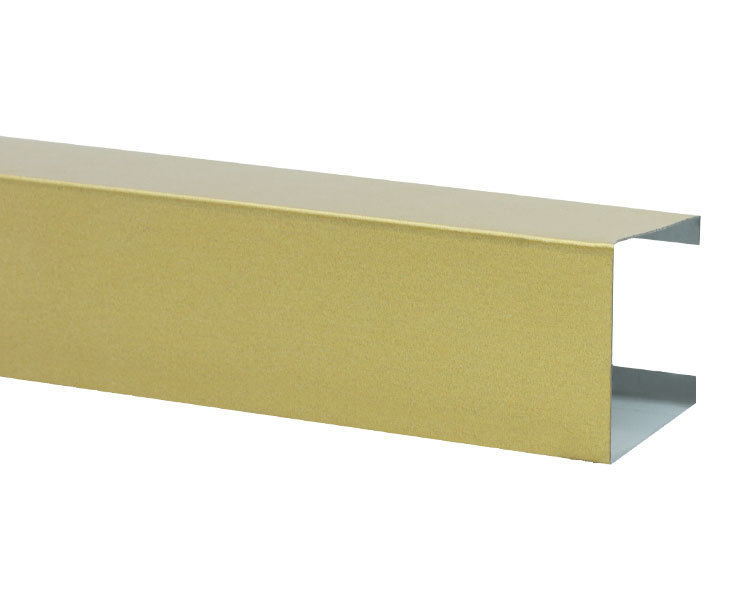 金色铝方通吊顶材料横条闪金色黄金色铝方通吊顶