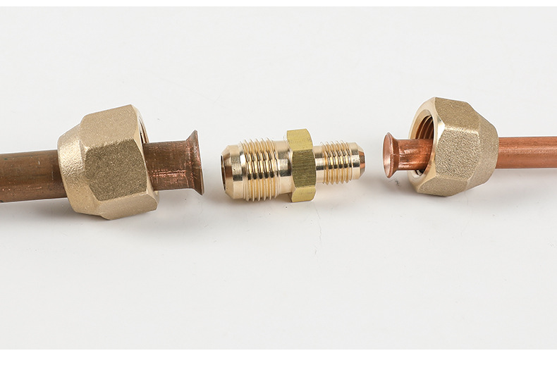 空调铜管变径对接异径外丝扩喇叭口对接头 厂家批发直供