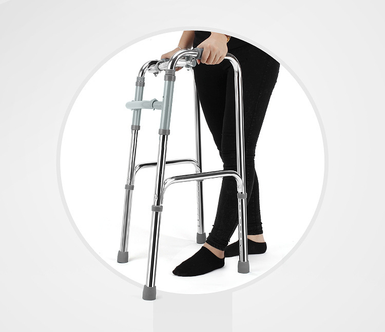 供应佛山913l带轮助行器 铝合金助行器 可折叠带轮老人助行器