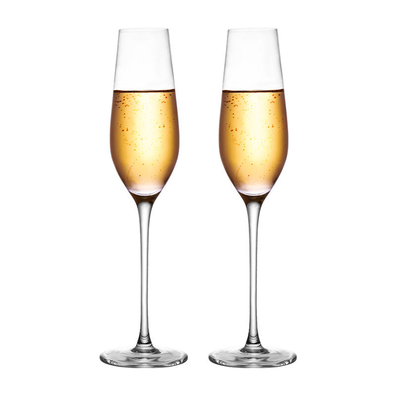 Creative Crystal Glass Champagne Glass Sparkling Wine Glass Flute Champagne Glass Goblet Laser Carved Logo