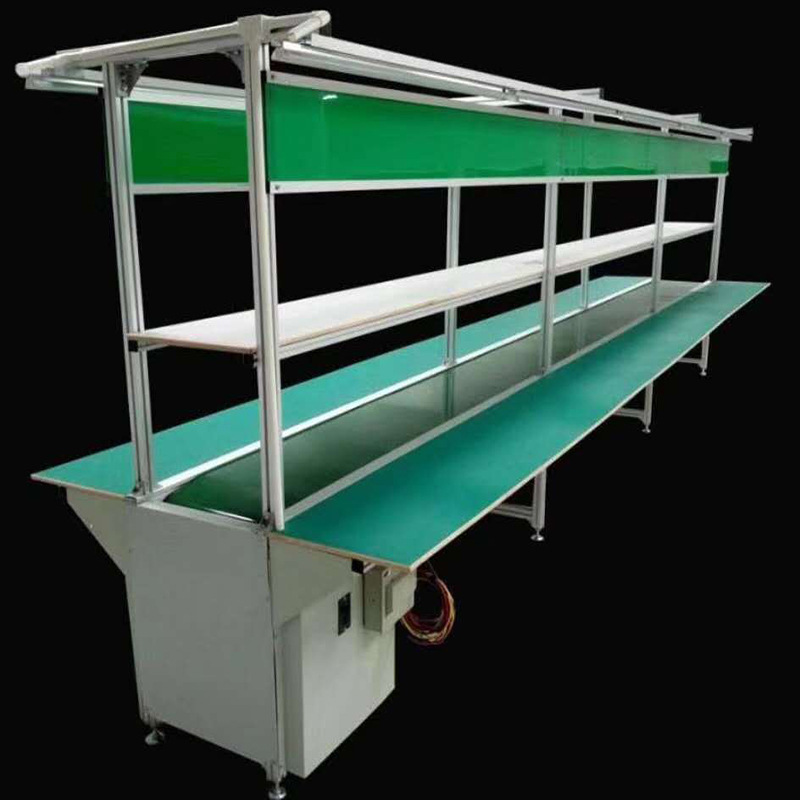 防静电传送带流水线工作台自动化皮带生产线皮带输送机插件线定制