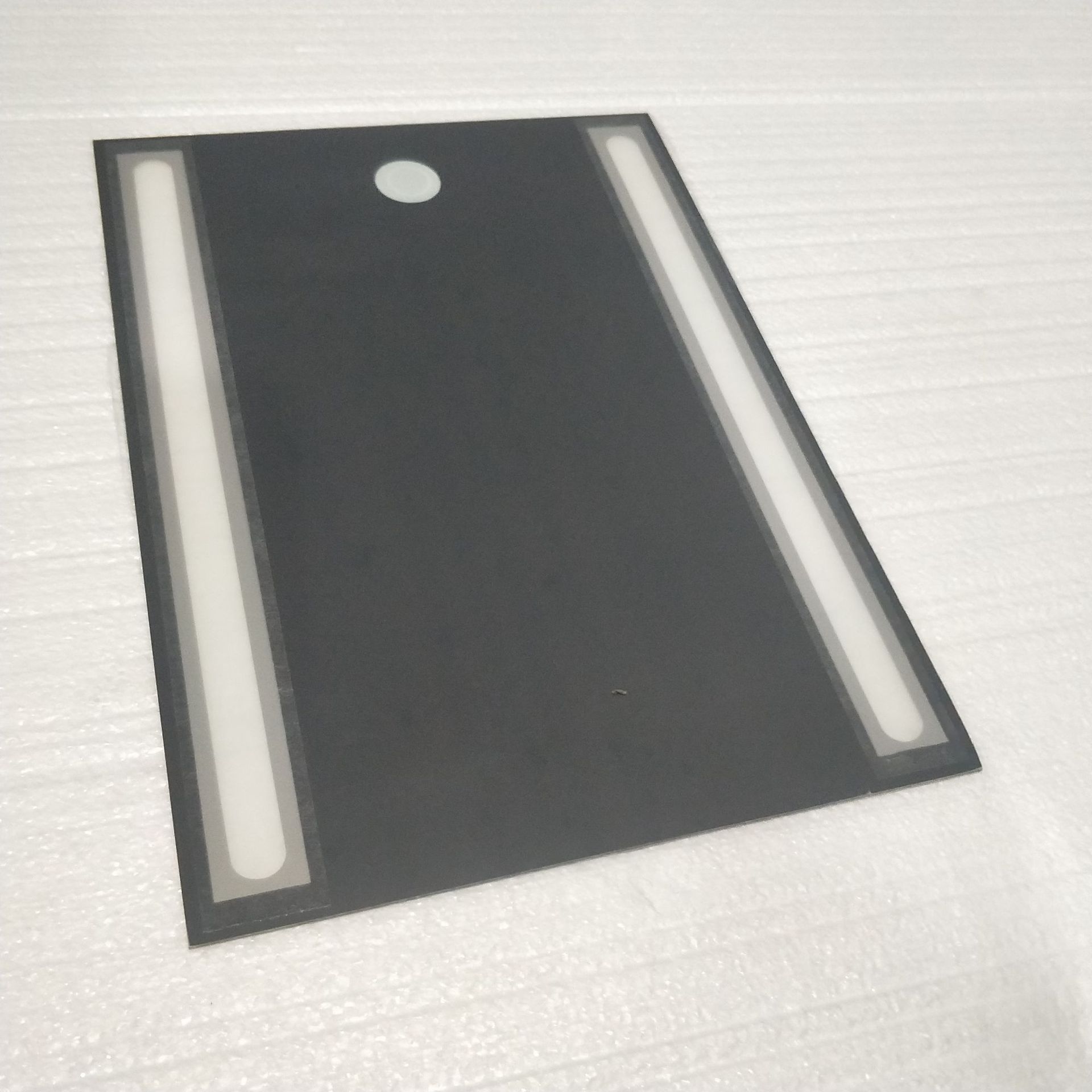 丝印led玻璃化妆镜片 反光丝印玻璃镜片加工 耐高温丝印玻璃镜片