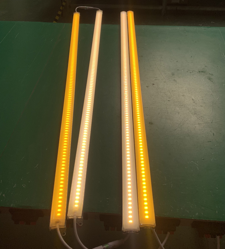 led线条灯户外楼体亮化桥梁灯防雨酒店暖白色长条线型灯led硬灯条
