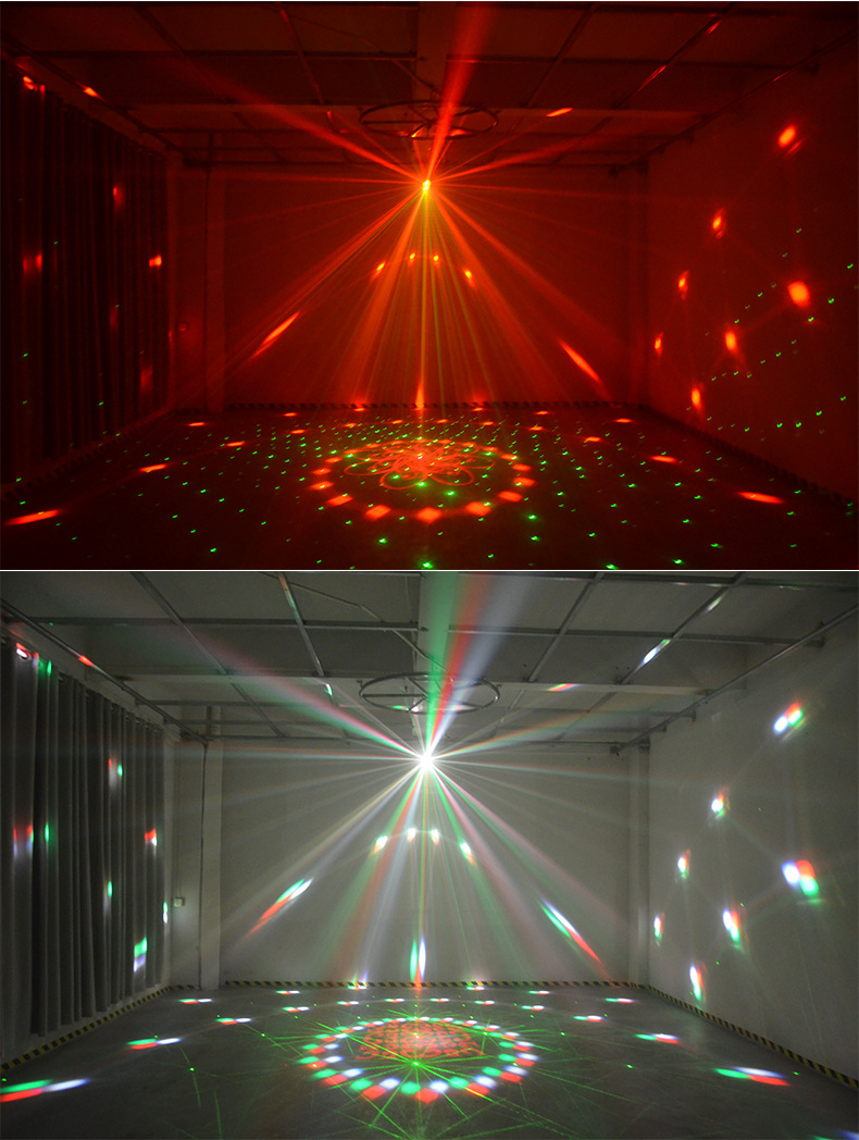 舞台灯光激光灯家用旋转七彩灯迪厅ktv闪光灯酒吧舞厅蹦迪爆闪灯