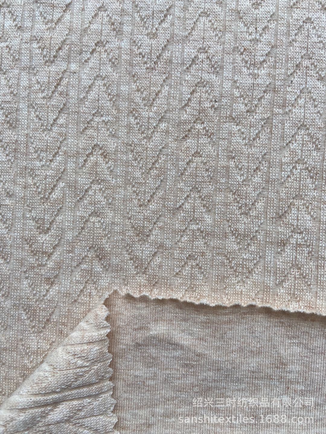 供应针织粗针 移圈提花罗纹 彩棉罗纹 全棉提花罗纹