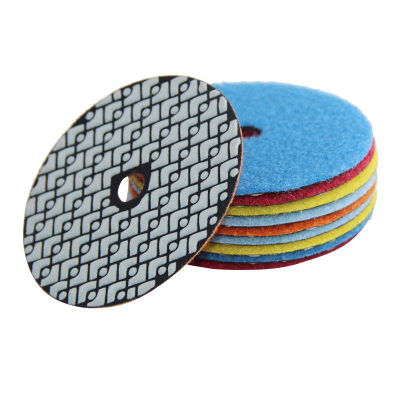 易光10cm干磨片石材抛光片大理石磨边干抛片打磨片石头抛光磨光片