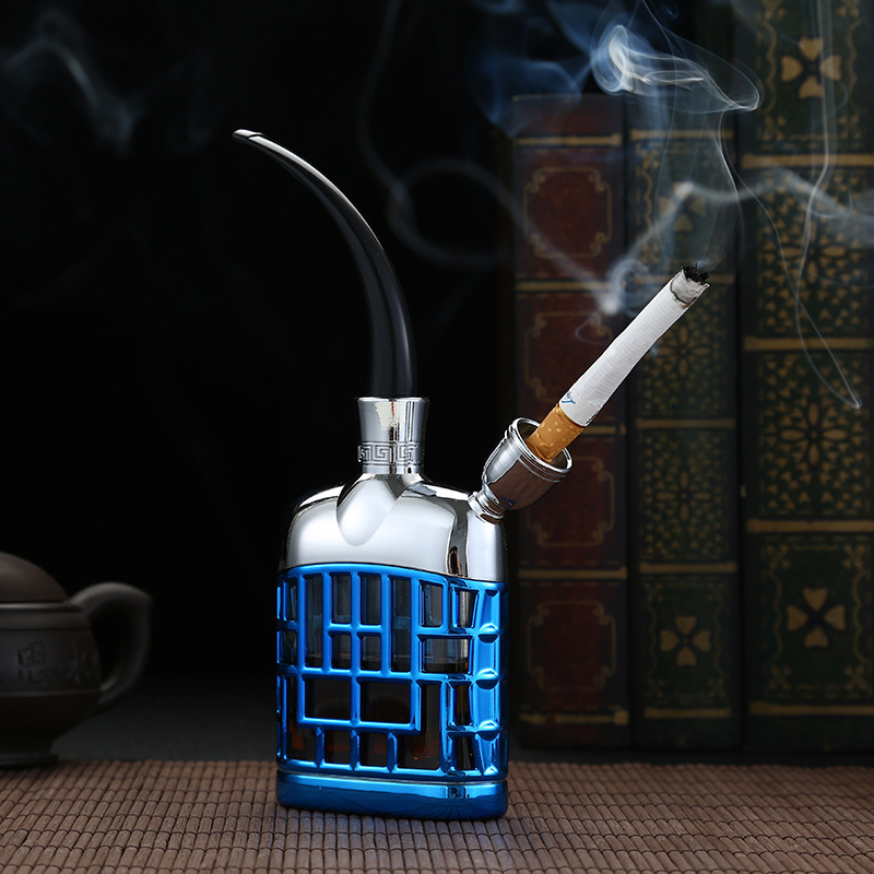 亨达hd812镂空两用水烟壶水烟斗卷烟烟丝3用型工厂现货批发代发