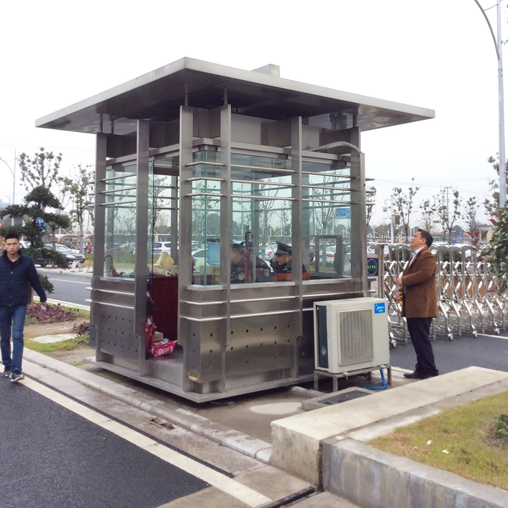 不锈钢岗亭苏州直销厂家小区门卫活动岗亭现货别墅小区值班室成品