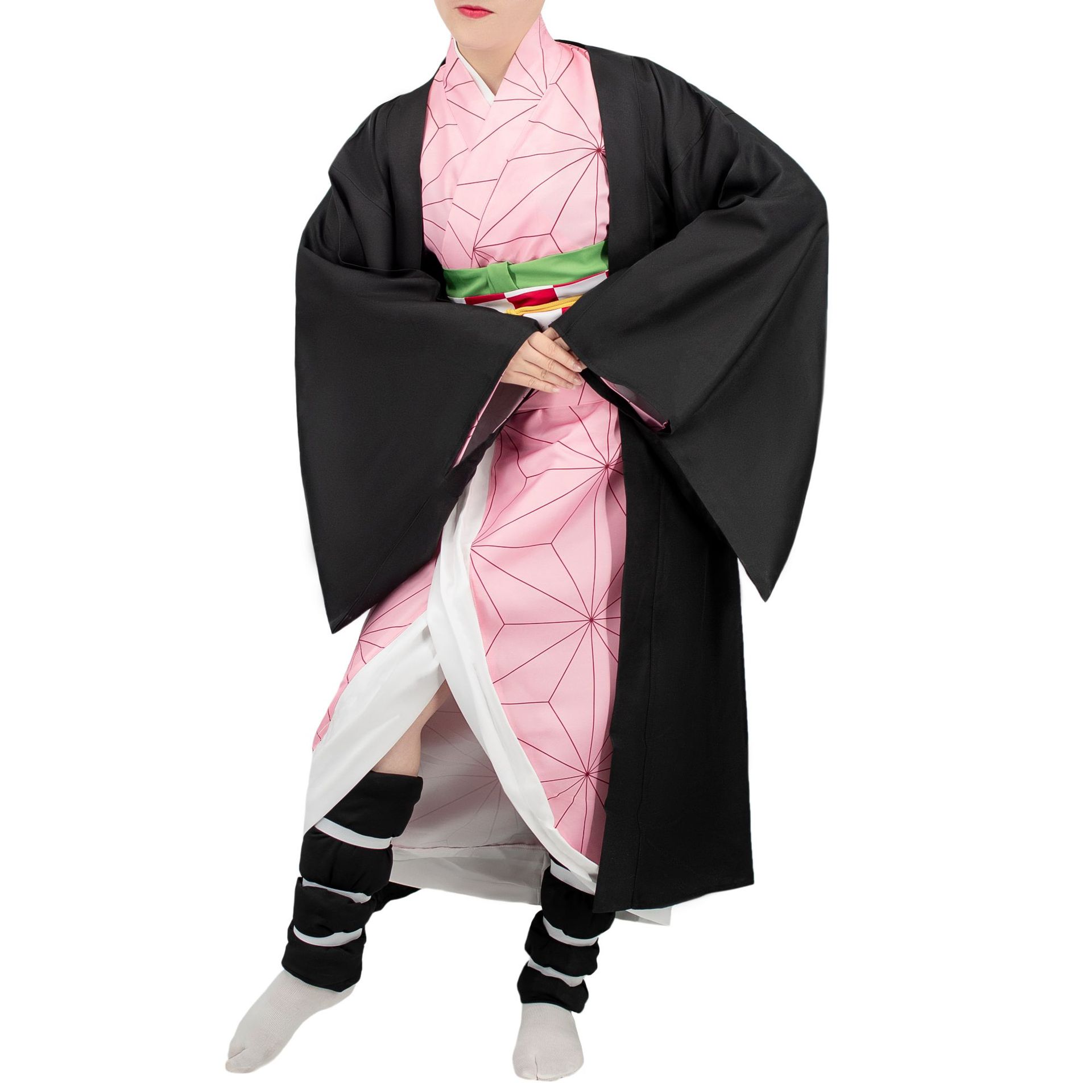 现货 万圣节服装鬼灭之刃祢豆子 cosplay服装灶门祢豆子套装和服