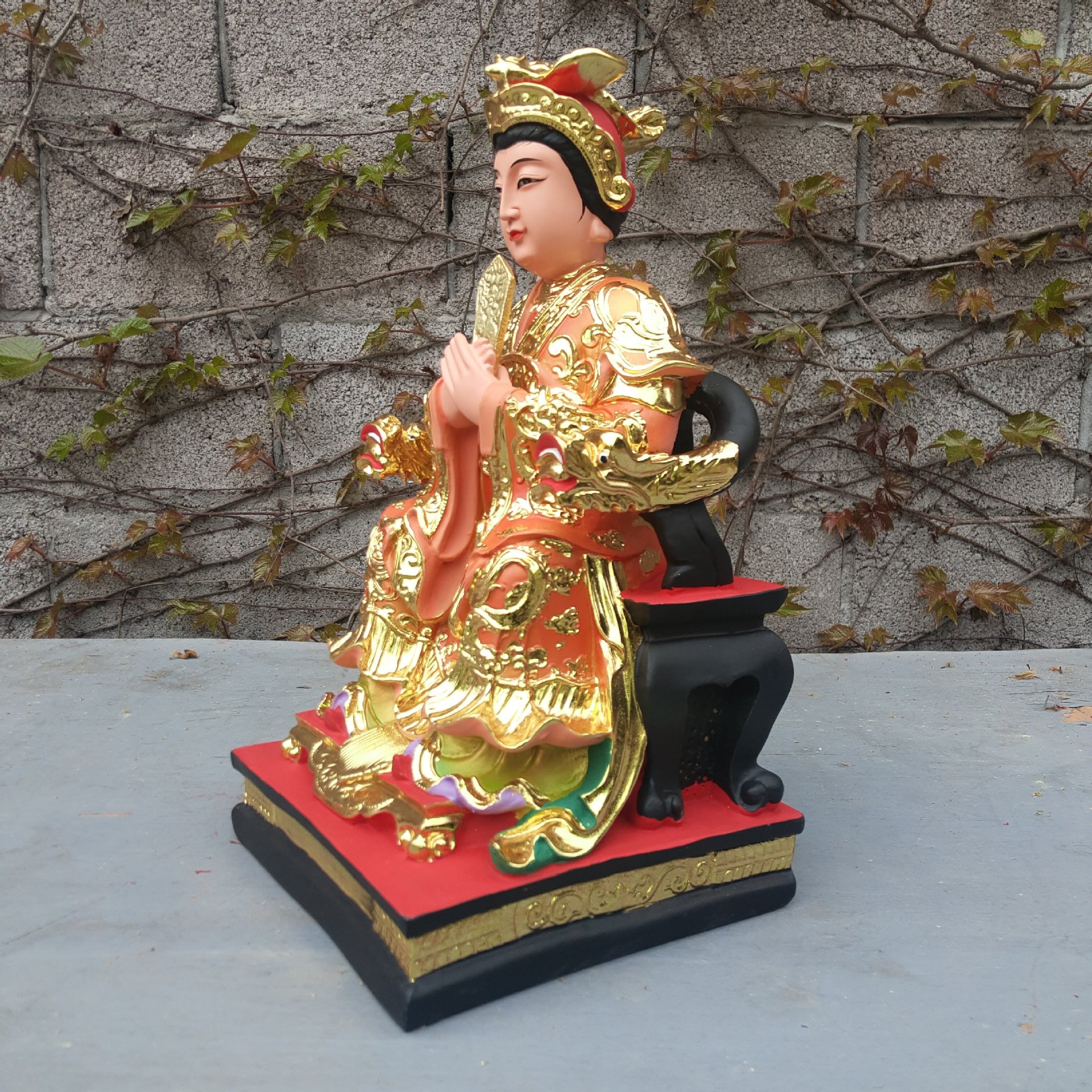 树脂佛像工艺品摆件 16寸圣母三霄娘娘碧霞元君琼霄碧霄云霄