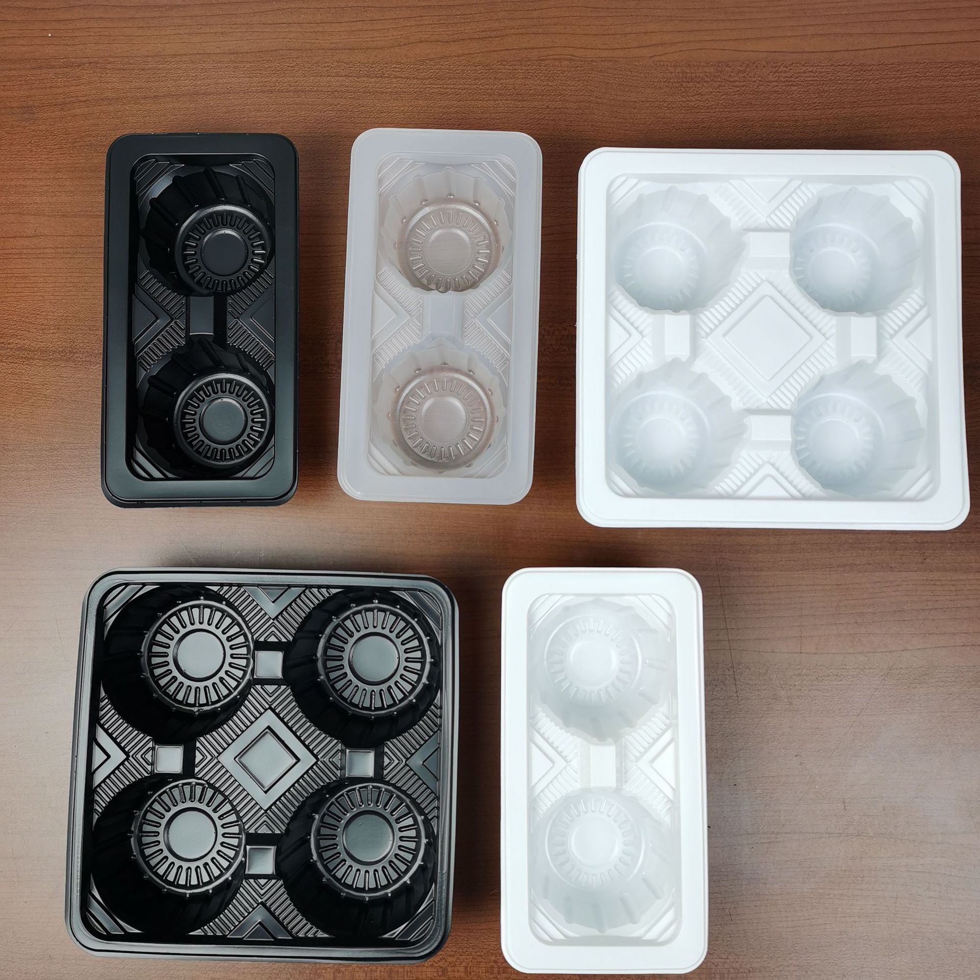 5打包塑料奶茶两杯托 外卖固定咖啡2杯托双杯托四杯托