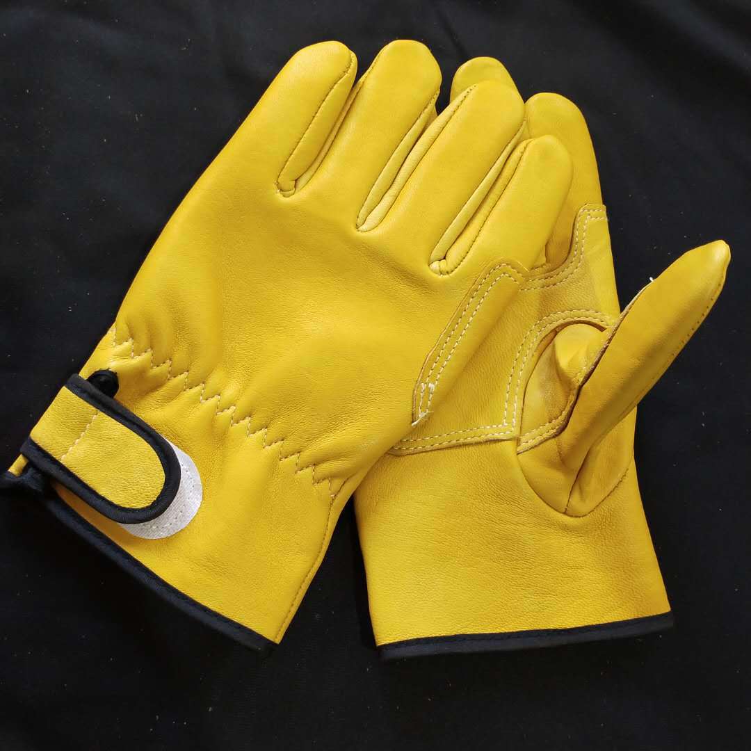 头层全皮电焊手套羊皮劳保手套短款加托司机骑行户外园艺耐磨防护