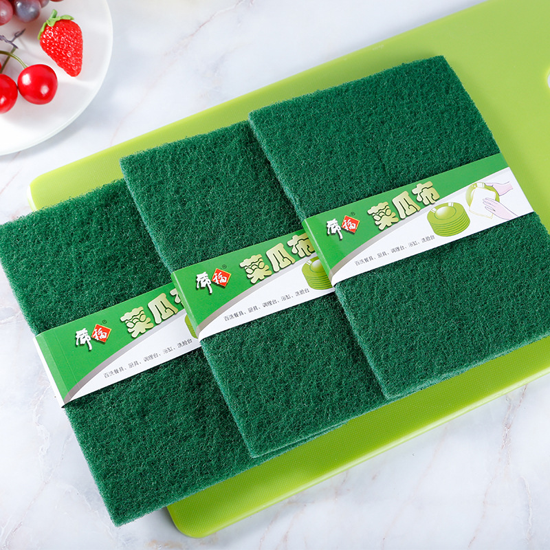 厂家批发大号菜瓜布单片装家用厨房清洁日用品洗锅刷碗百洁抹布