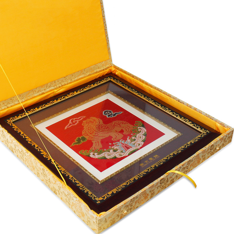 南京文创云锦家居装饰框画锦盒 中国风手工艺品挂画 包装支持定制