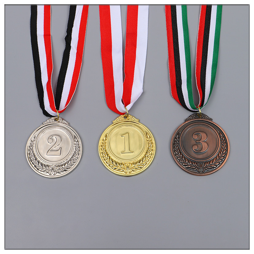 General Medal Medal Zinc Alloy Medal Customized Sports Metal Medal Wheat Medal Professional 123