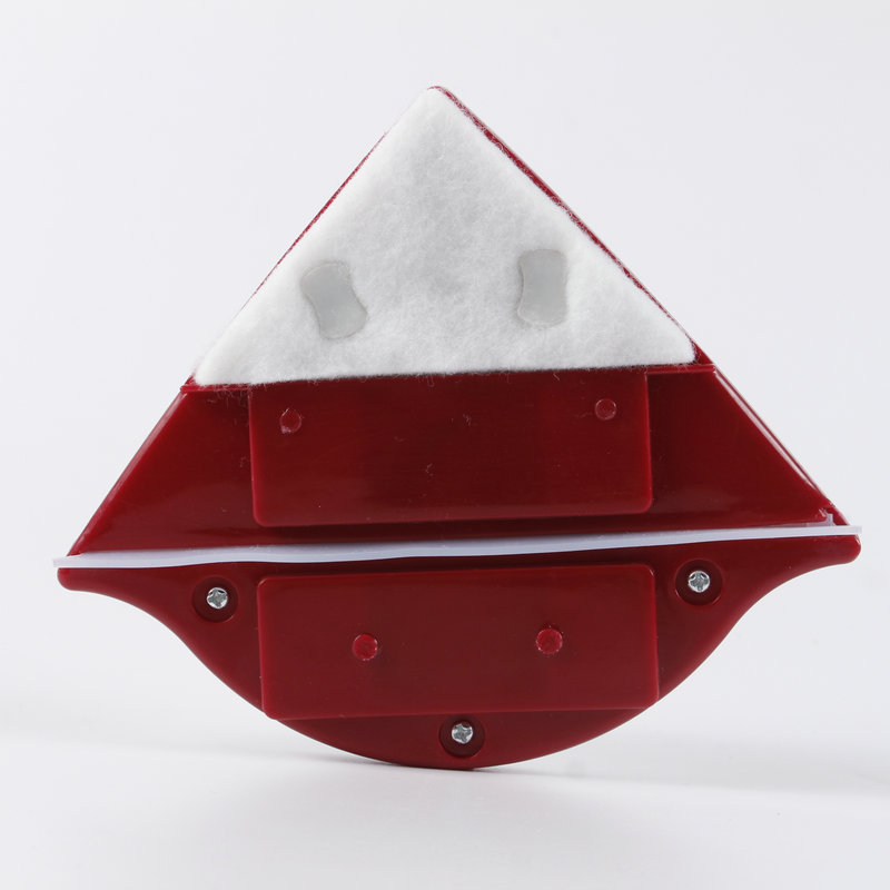 15-24mm双层三角形擦玻璃器磁性双面玻璃清洁器磁性双面家用擦