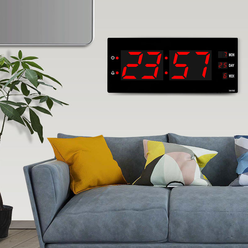 Simple Clock Led Perpetual Calendar Creative Wall Clock Electronic Electronic Alarm Clock Astral Movement Clock Cross-Border E-Commerce Electronic Clock