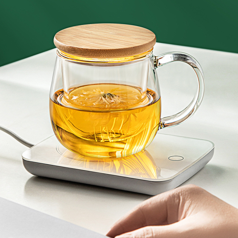 玻璃杯茶杯茶水分离带把手过滤泡茶杯办公室家用加厚水杯子