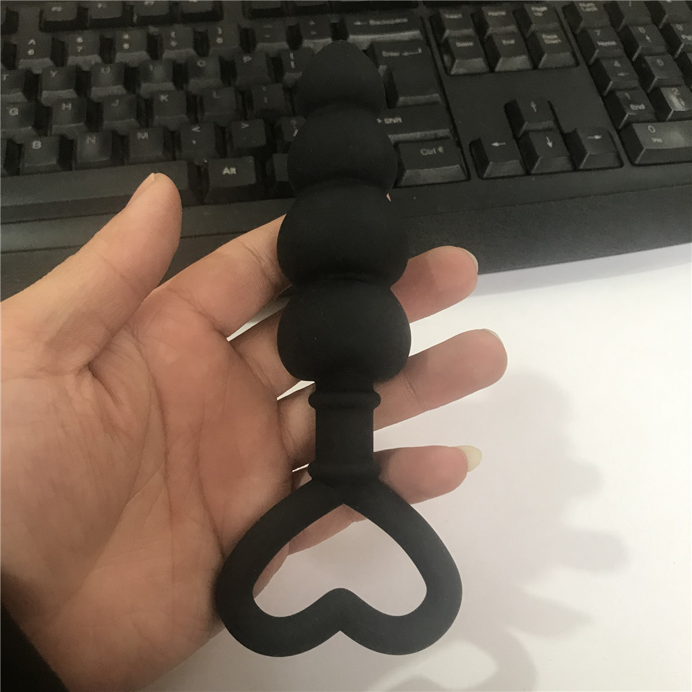 爱心拉珠肛塞男女用外出后庭肛门塞肛塞玩具高潮自慰 21-dd4020