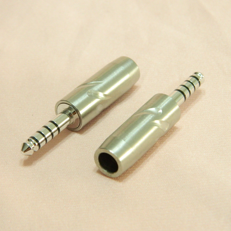 乐滋正品 全铜镀铑4.4平衡耳机插头 适用于古河镀铑4.4平衡插头