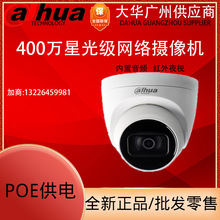 大华400万POE星光级内置音频半球网络摄像机 DH-IPC-HDW4443T-A