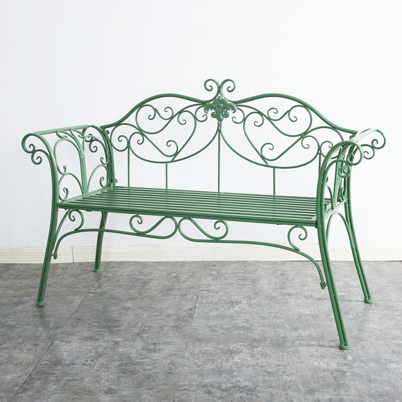 公园户外休闲椅公共场所休闲铁艺长椅园林别墅庭院花园家具长凳