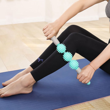 厂家刺猬按摩棒腰腿背部颈椎 筋膜棒瑜伽按摩滚轮 肌肉放松滚轴