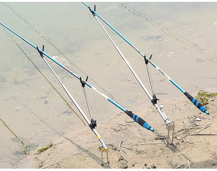 不锈钢炮台支架 可拆卸鱼竿支架 海竿地插炮台组合 垂钓用品