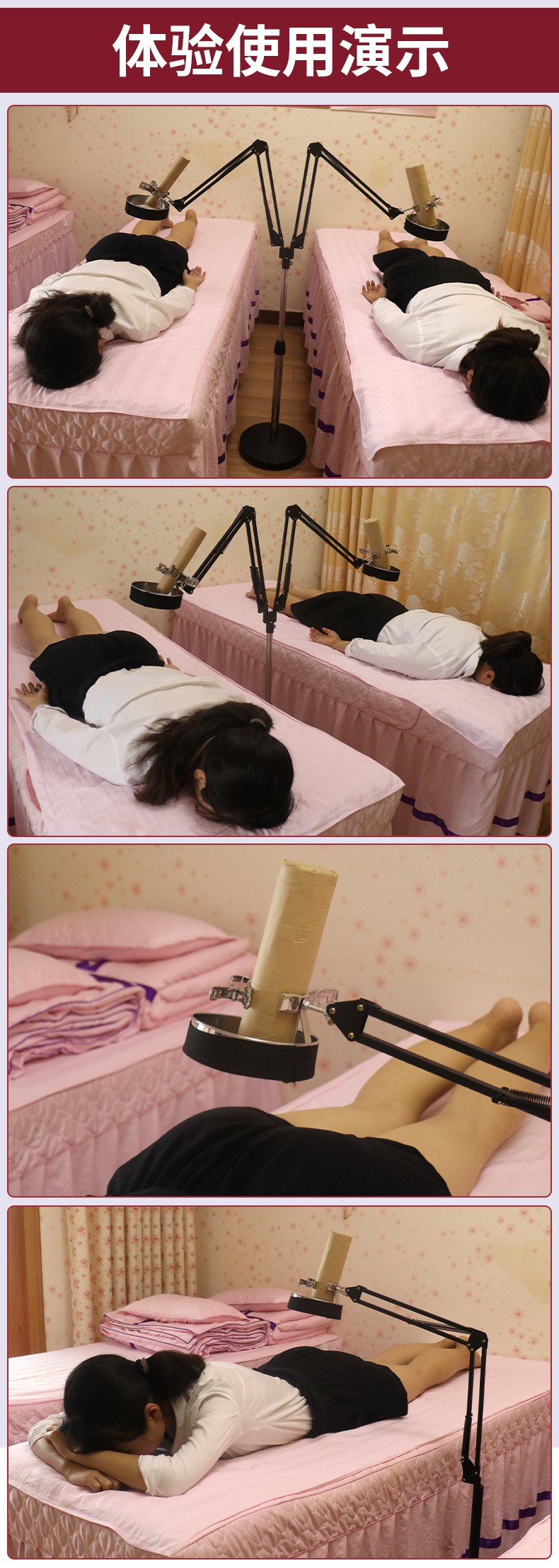 艾灸支架可伸缩悬灸架家用落地艾条艾灸架子悬灸仪懒人艾炙器具