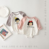Autumn new pattern men and women baby printing triangle Climbing clothes Birth baby go out Bodysuit Romper Siblings Autumn new pattern men and women baby printing triangle Climbing clothes Birth baby go out Bodysuit Romper Siblings