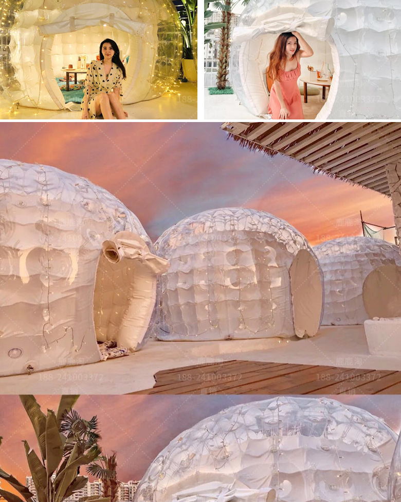充气透明网红泡泡屋抖音酒店餐饮泡泡屋展览民宿帐篷房子星空帐篷