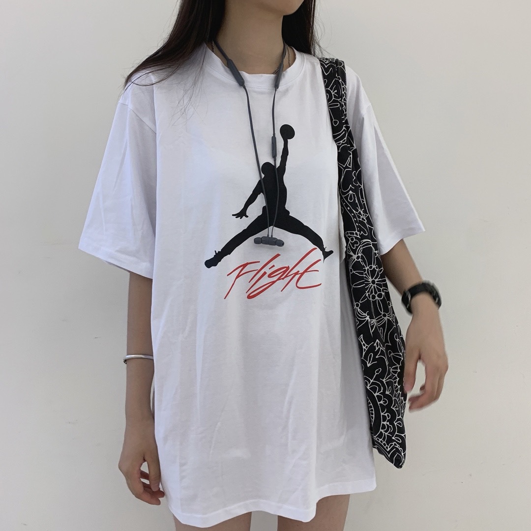 欧美潮牌篮球aj短袖23 jordan 印花t恤纯棉男女飞人运动高品质