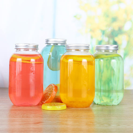 u型网红奶茶瓶一次性带盖pet塑料瓶500ml外卖饮料开孔果汁饮品杯