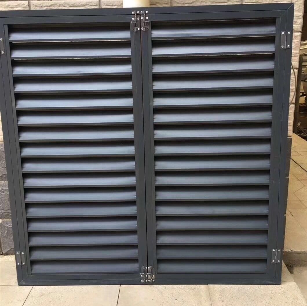 供应铝合金百叶空调外机罩组装式百叶窗外墙防雨装饰百叶窗通风窗