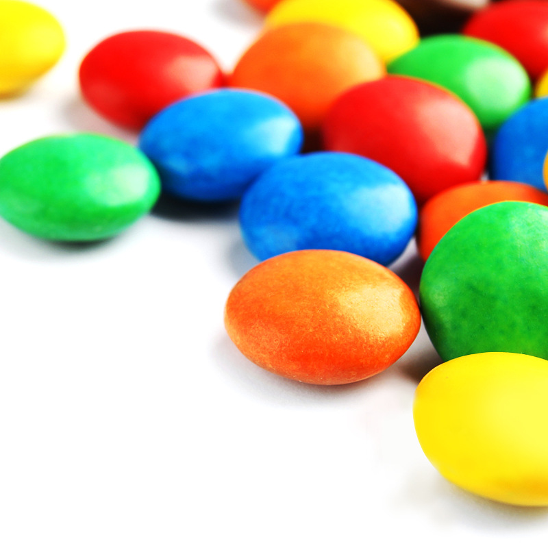 5斤散装彩虹屋纽扣巧克力豆彩色代可可脂mm吉喜糖豆婚礼烘焙