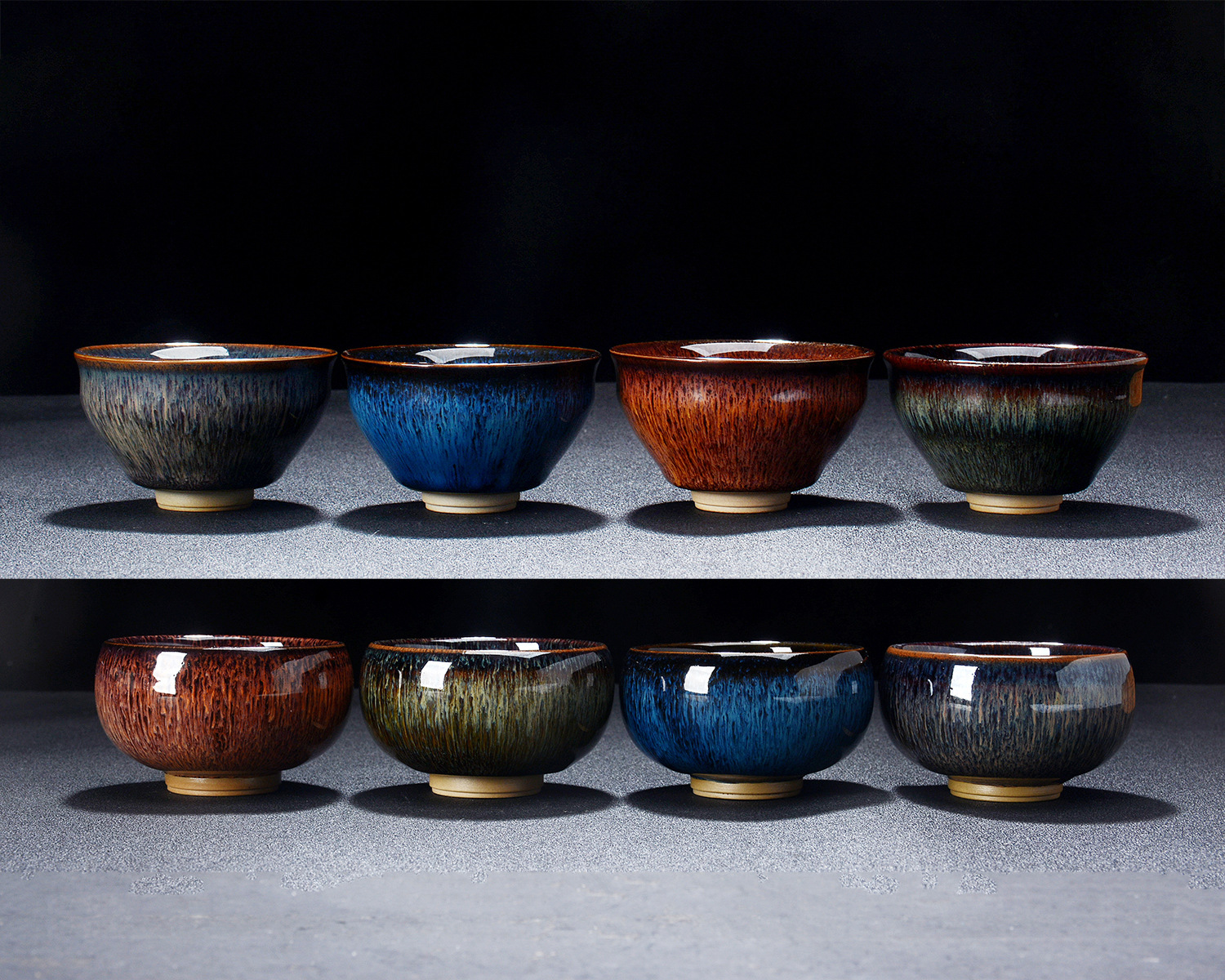 窑变单杯旅行茶具套装建盏单品品茗杯德化陶瓷茶杯主人杯家用