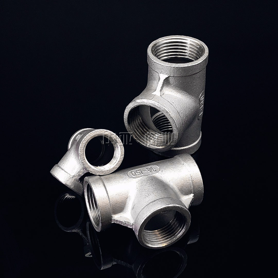 304不锈钢三通内丝三通内牙丝扣三通内螺纹三通水暖配件4分6分1寸