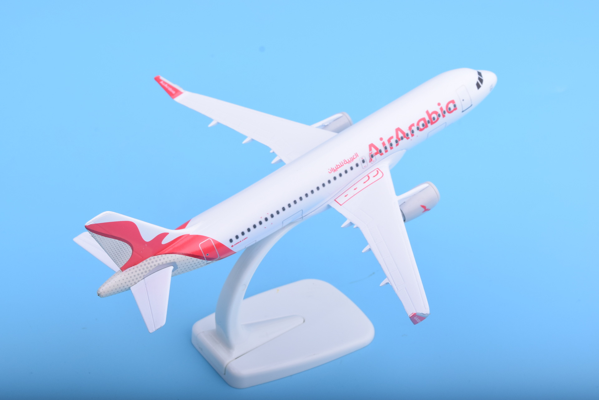 飞机模型空客阿拉比亚a320 比例1:180金属手工制静态航模广告礼品