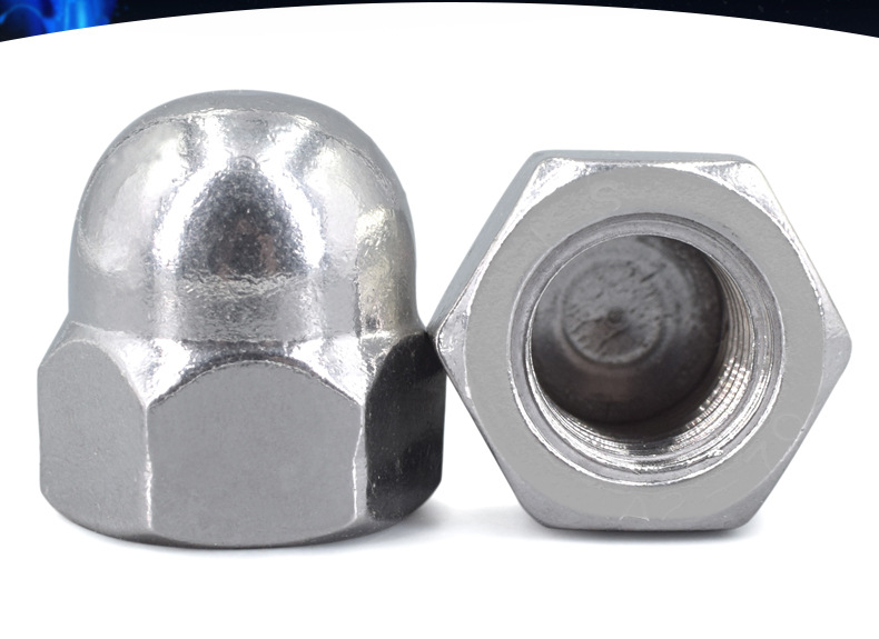 201不锈钢盖型螺帽304球头螺母316装饰盖帽m3m4m6m8m10m12m16m20