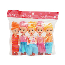 专业制造糖果小玩具 3寸娃娃公主卡头袋小娃娃糖果玩具促销小礼品